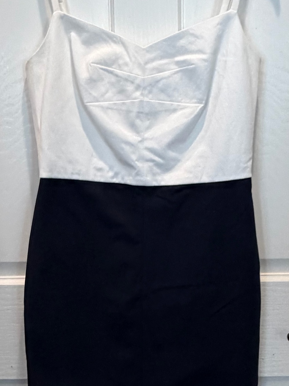 Women’s Banana Republic Navy and White Spaghetti Strap Mini Dress